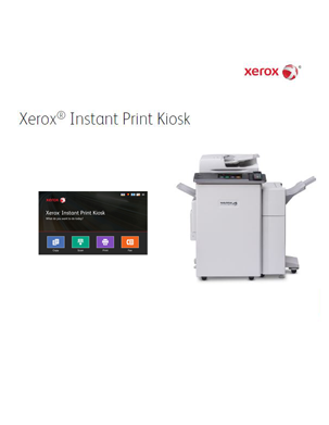 spec sheet, Instant Print Kiosk, Xerox, Data Matrix