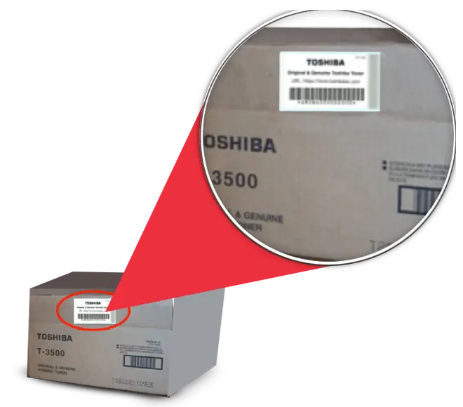 genuine supplies, Toshiba, authorized dealer, Data Matrix