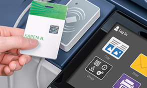 key card, login, security, electronic documents, Xerox, Connect Key, software, cloud, Data Matrix