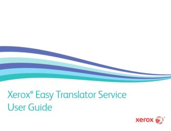User Guide, Xerox, Easy Translator Service, Data Matrix