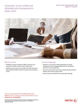 Mobile Print, mobile print, Xerox, Data Matrix